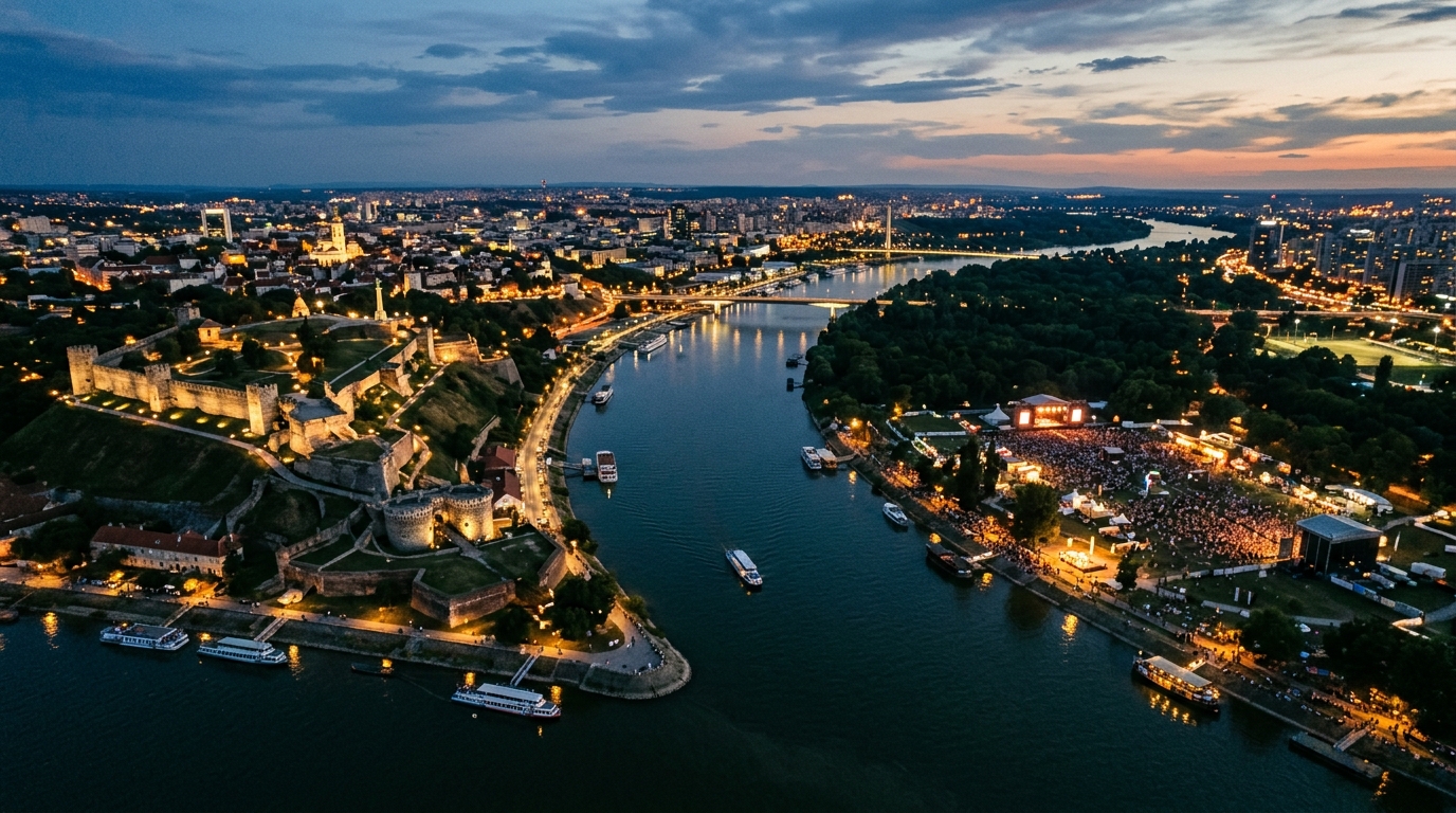 Kalemegdan i Ušće: dve geografije festivala